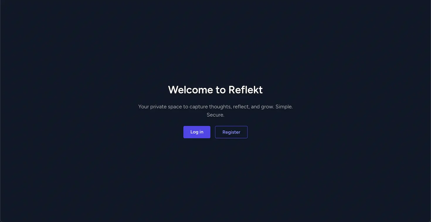 Reflekt Journal App